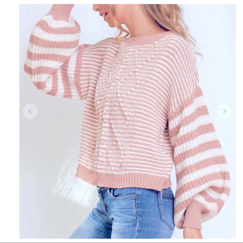 15 Boho Perfect Stripe Cable Sweater